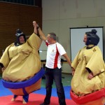 The winner of the Sumo wrestling and total winner of the competition "super-kenshi"